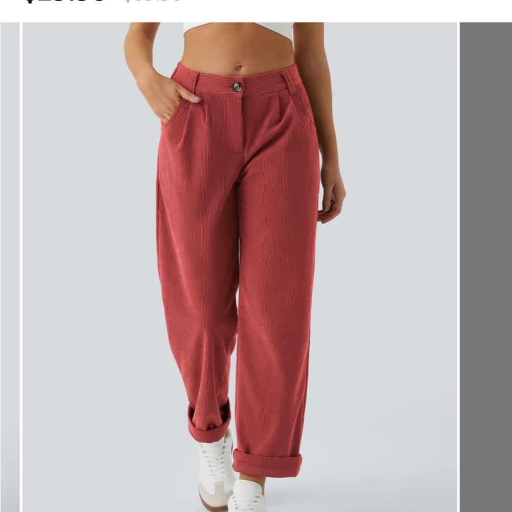 Halara mid-rise corduroy